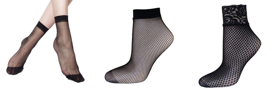 short nylon socks